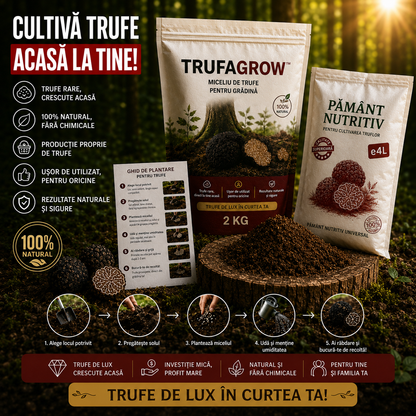 Miceliu de Trufe pentru Grădină - TrufaGrow™